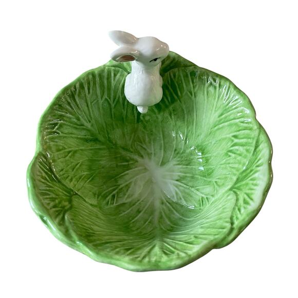 Arlington Designs Figural Bunny Cabbage Bowl 6.5in Spring Easter Decor New - Picture 3 of 16